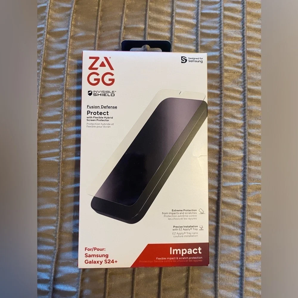 NEW -ZAGG InvisibleShield Fusion Defense ScreenProtector for Samsung Galaxy S24+